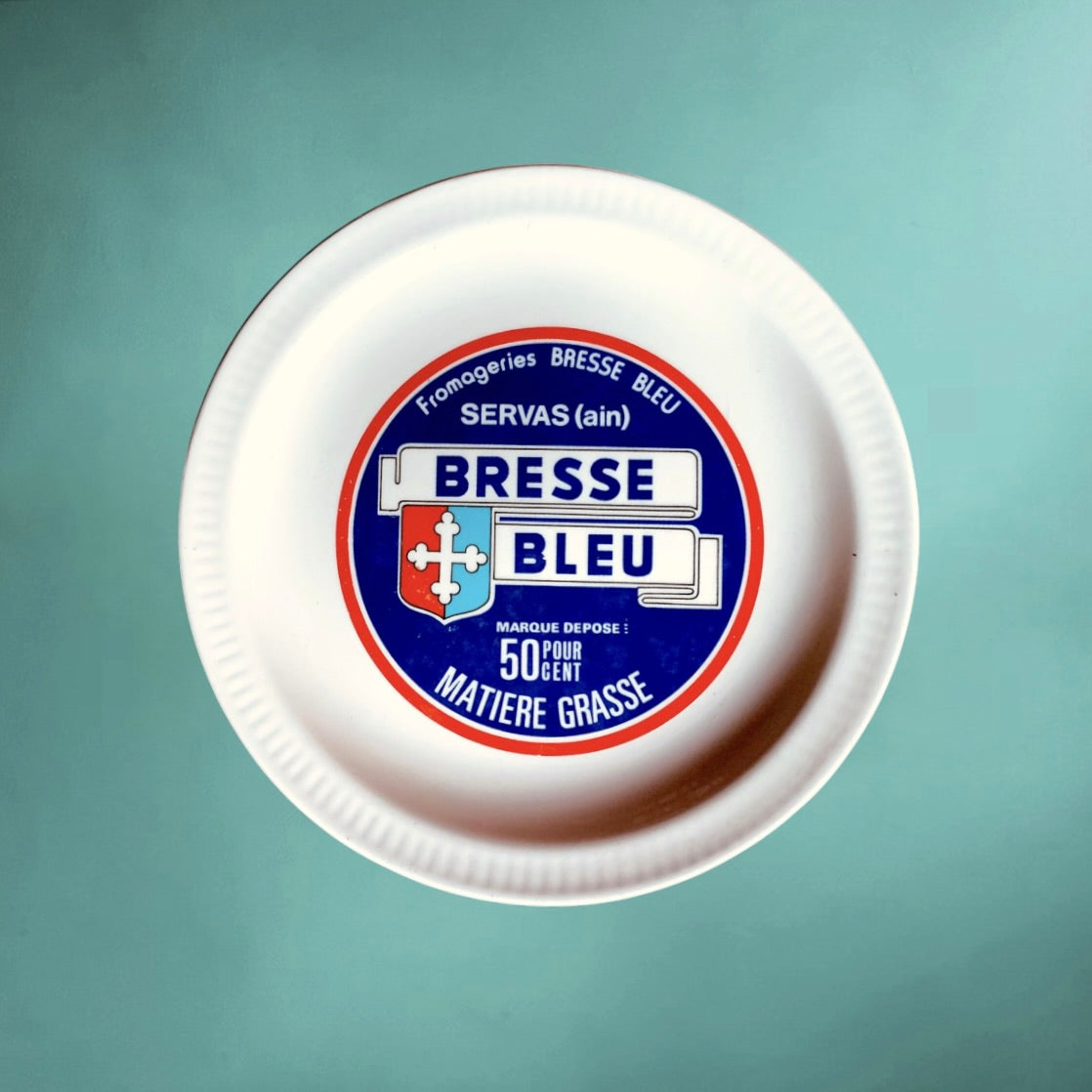 Série de 6 Assiettes publicitaires Fromages de France en Faïence Saint-Amand – années 60