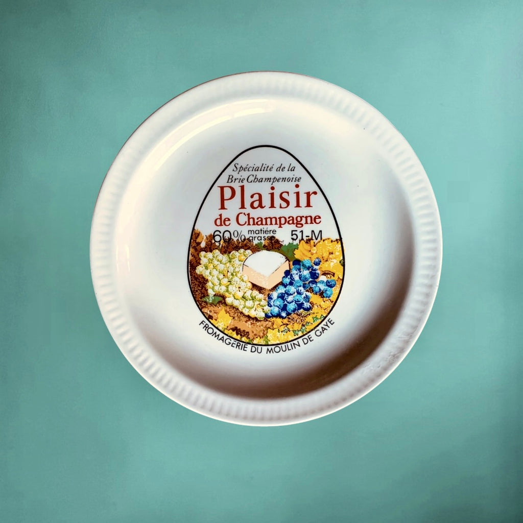 Série de 6 Assiettes publicitaires Fromages de France en Faïence Saint-Amand – années 60
