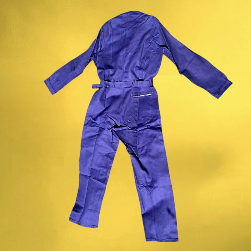 Combinaison de Travail Adolphe Lafont Coton Bleu Fermetures Métal – Années 70