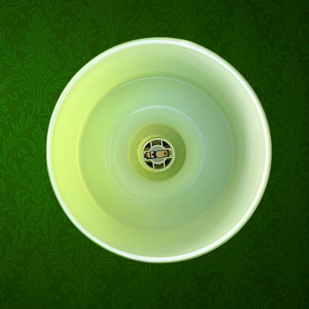 Lampe Champignon IKEA LYKTA en Verre Vert Anis - années 90