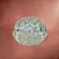 Pique-Fleurs Vintage en Verre Sculpté - 19 trous - Parfait État - Années 70