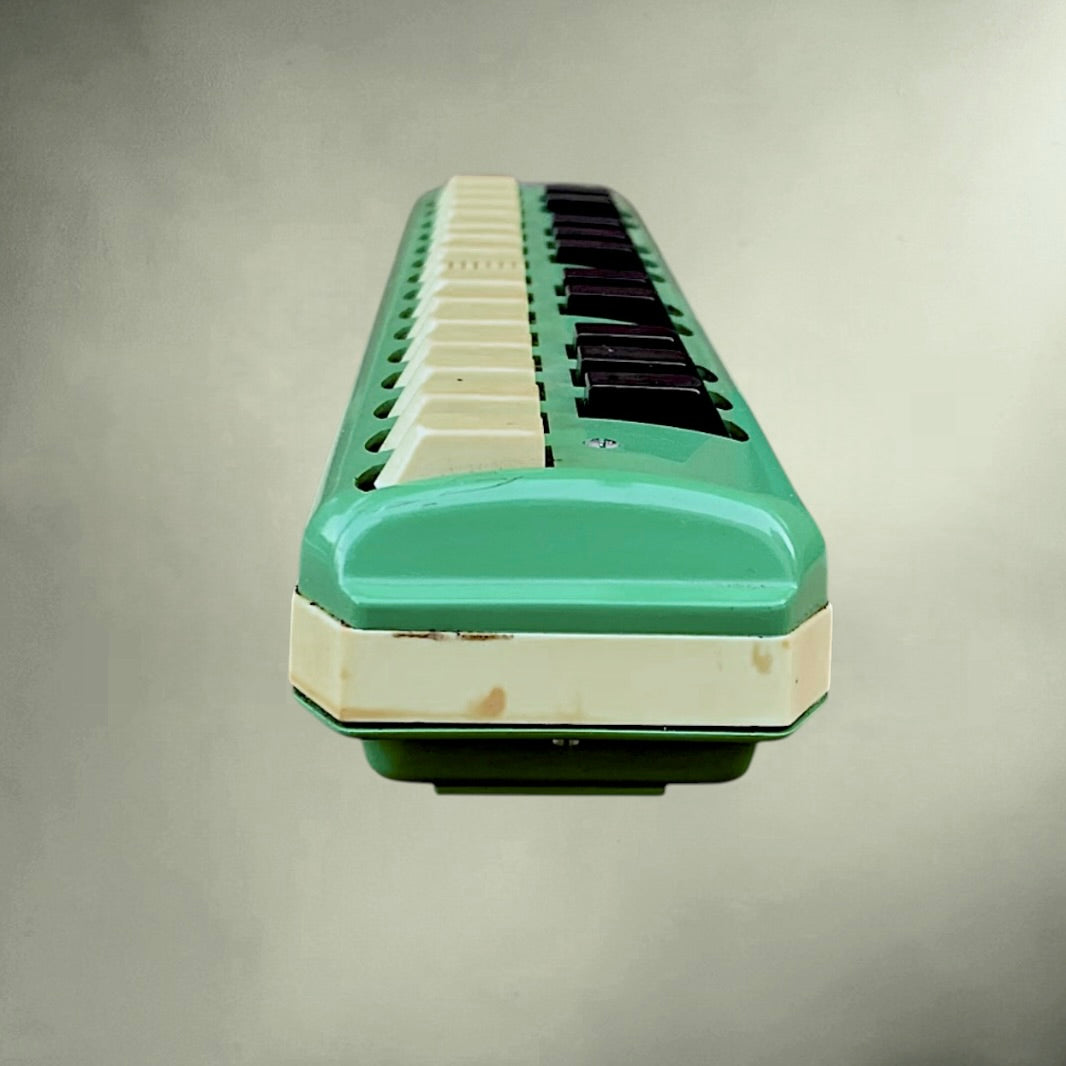 Mélodica Höhner soprano vert avec étui vintage années 60 Made in Germany instrument rétro