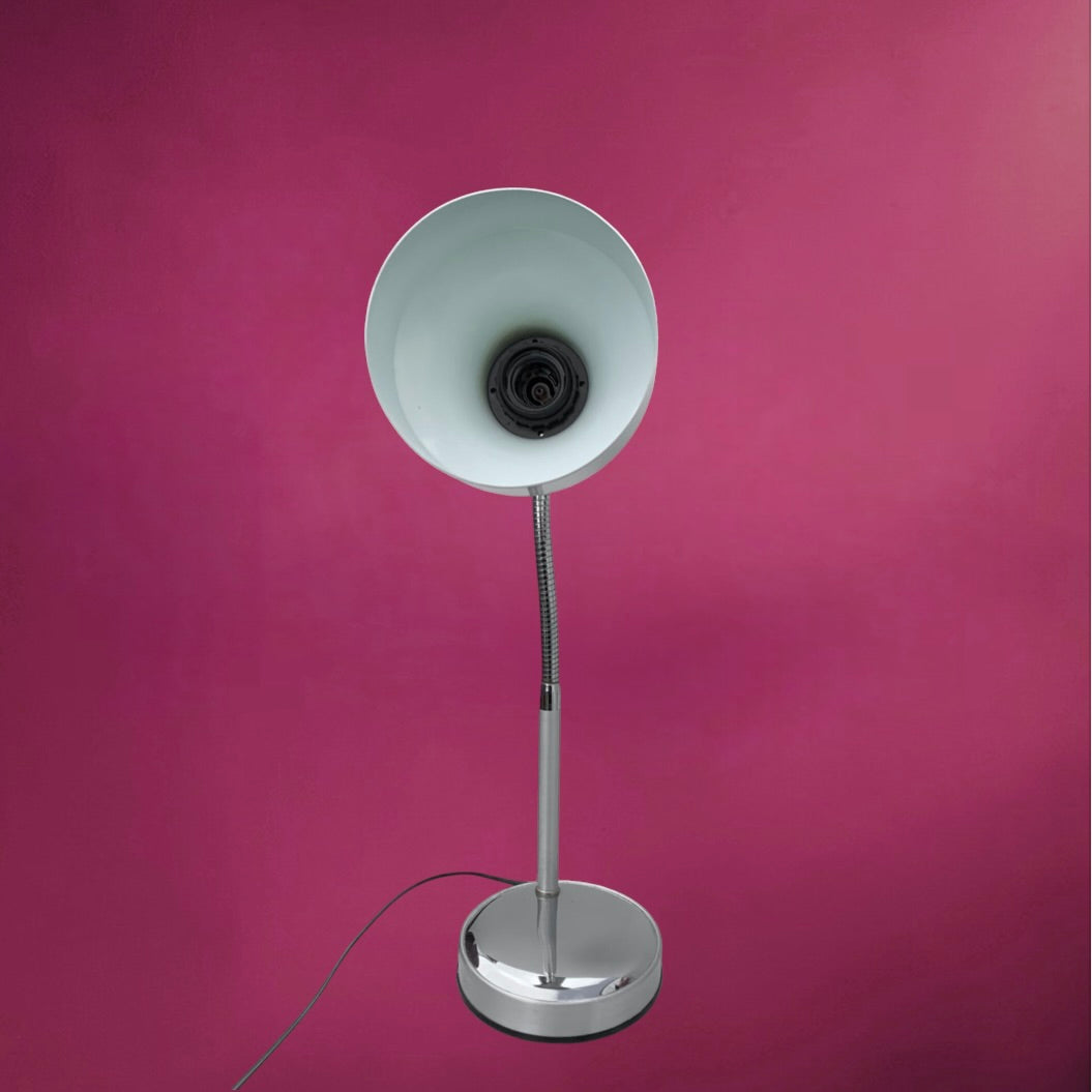 Lampe d’Appoint Veneta Lumi Aluminium Chromé Flexible Italie - Années 70