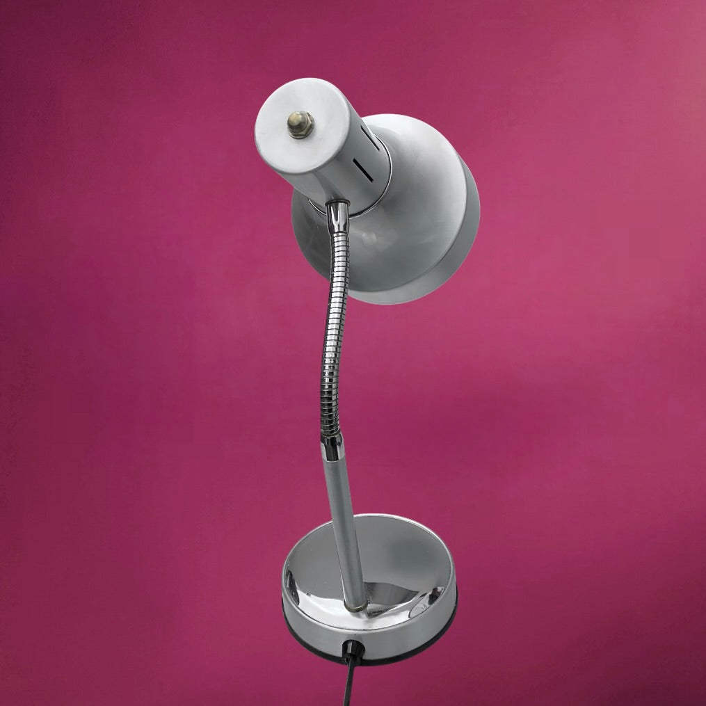 Lampe d’Appoint Veneta Lumi Aluminium Chromé Flexible Italie - Années 70