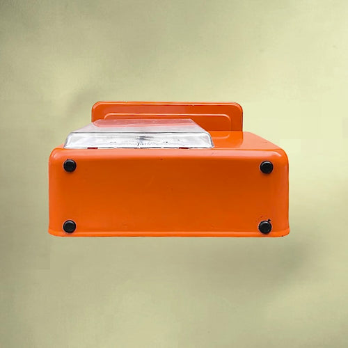 Balance de cuisine vintage Stube en métal laqué orange – Allemagne – années 1960