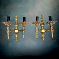 aire-appliques-baroques-metal-dore-patine-cuivree-annees60
