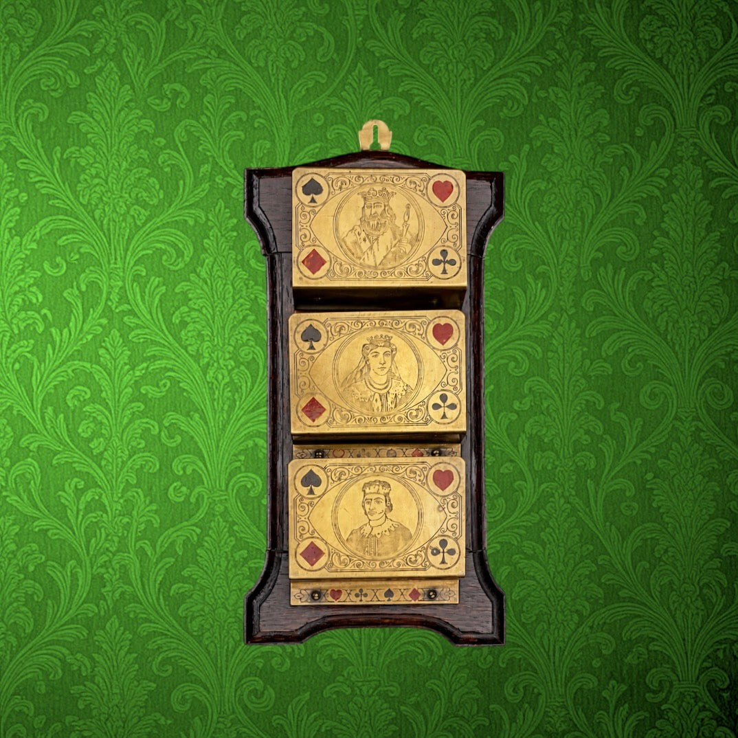 porte-cartes-mural-jeu-cartes-laiton-bois-ancien