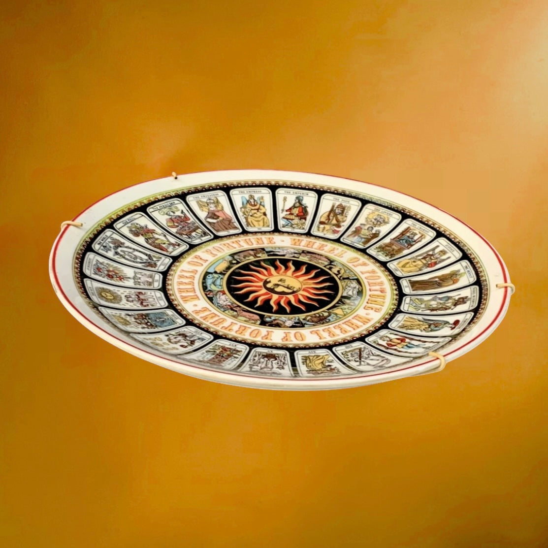 Assiette Décorative Wedgwood Wheel Of Fortune Tarot Arcanes Majeurs - Années 70