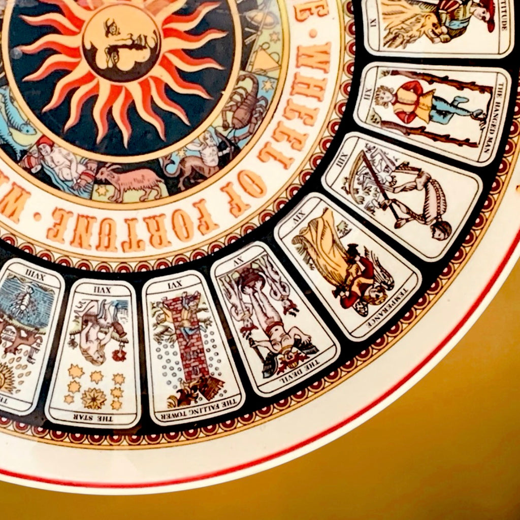 Assiette Décorative Wedgwood Wheel Of Fortune Tarot Arcanes Majeurs - Années 70