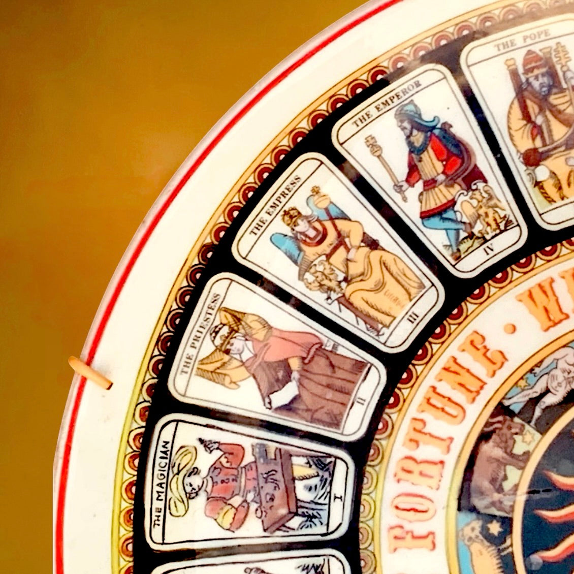 Assiette Décorative Wedgwood Wheel Of Fortune Tarot Arcanes Majeurs - Années 70