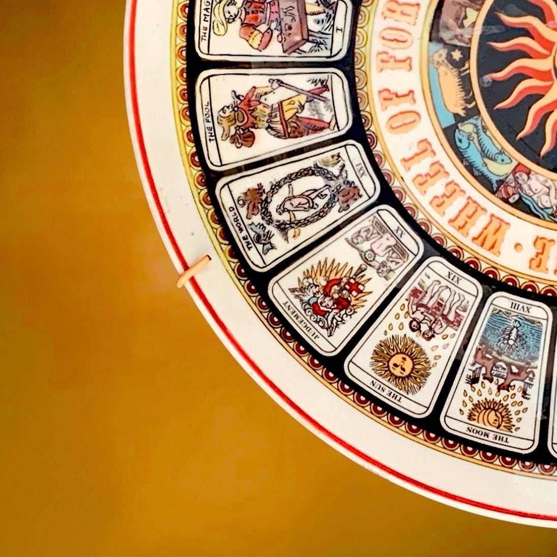 Assiette Décorative Wedgwood Wheel Of Fortune Tarot Arcanes Majeurs - Années 70