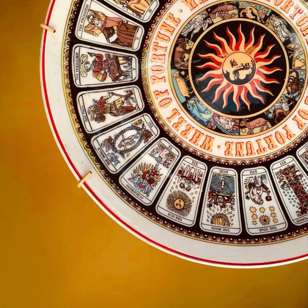 Assiette Décorative Wedgwood Wheel Of Fortune Tarot Arcanes Majeurs - Années 70