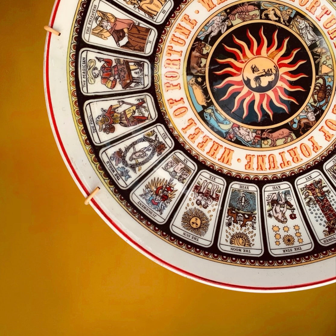 Assiette Décorative Wedgwood Wheel Of Fortune Tarot Arcanes Majeurs - Années 70