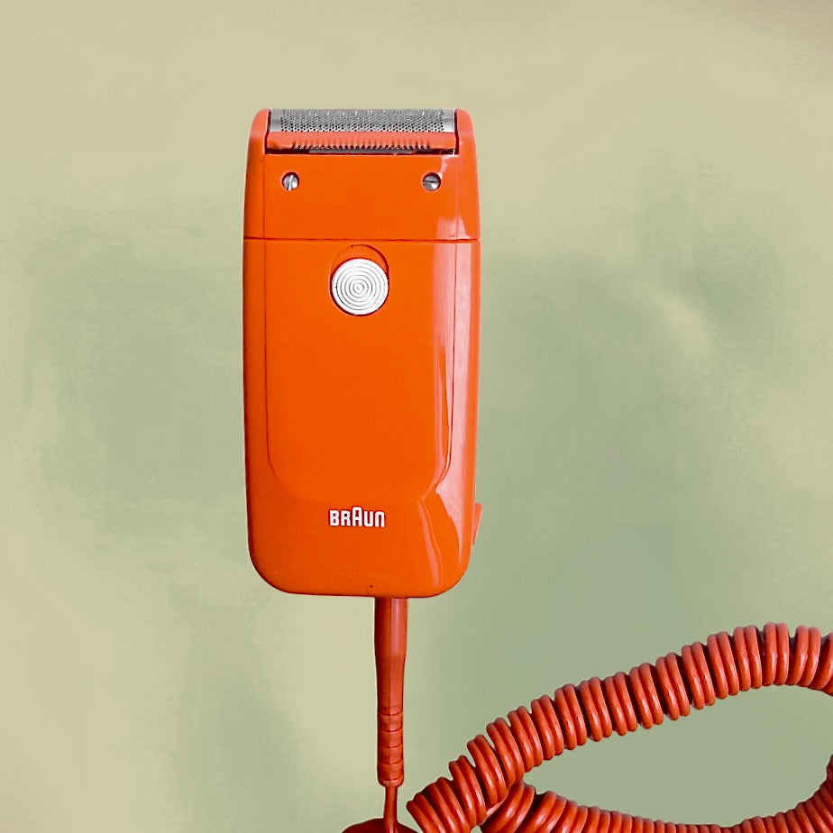 Rasoir Électrique Lady Braun Orange avec Étui et Boîte d’Origine - 1977