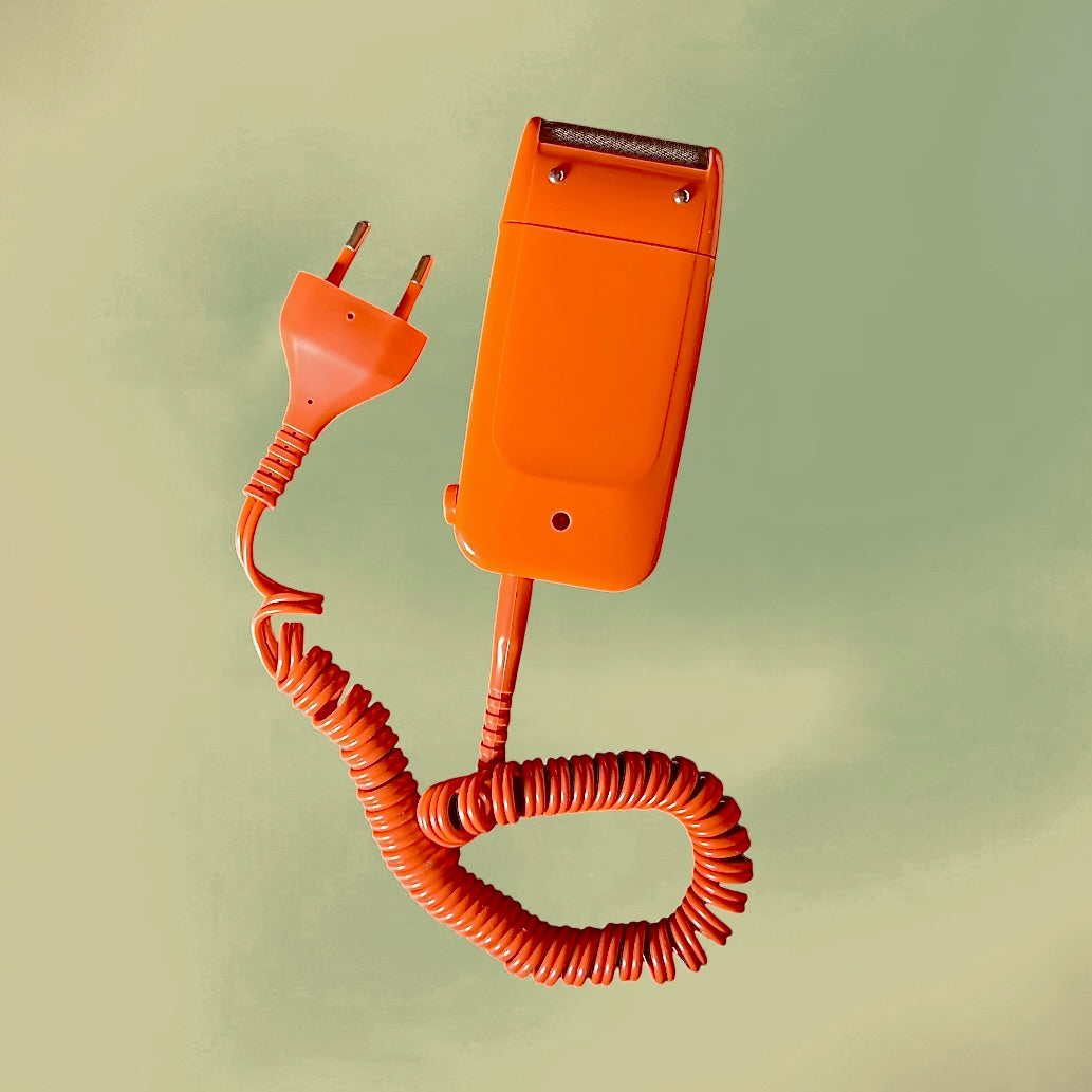 Rasoir Électrique Lady Braun Orange avec Étui et Boîte d’Origine - 1977
