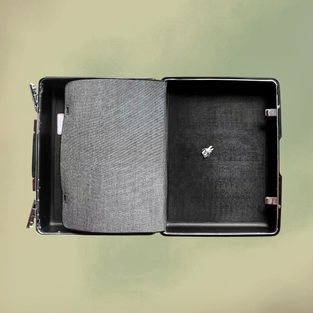 Valise Samsonite Saturn Noire Made in Belgium avec Clés et Étiquette Sabena - Années 70