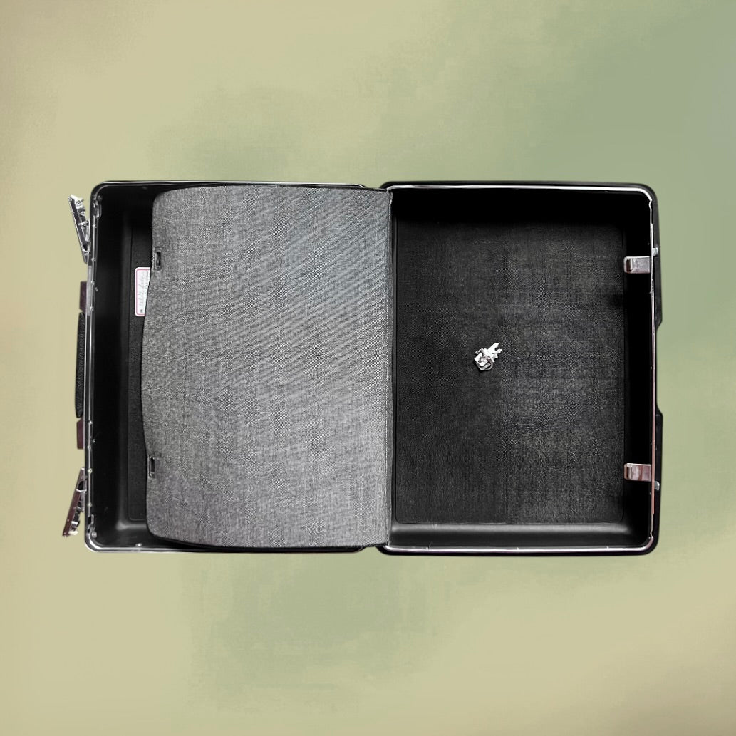 Valise Samsonite Saturn Noire Made in Belgium avec Clés et Étiquette Sabena - Années 70