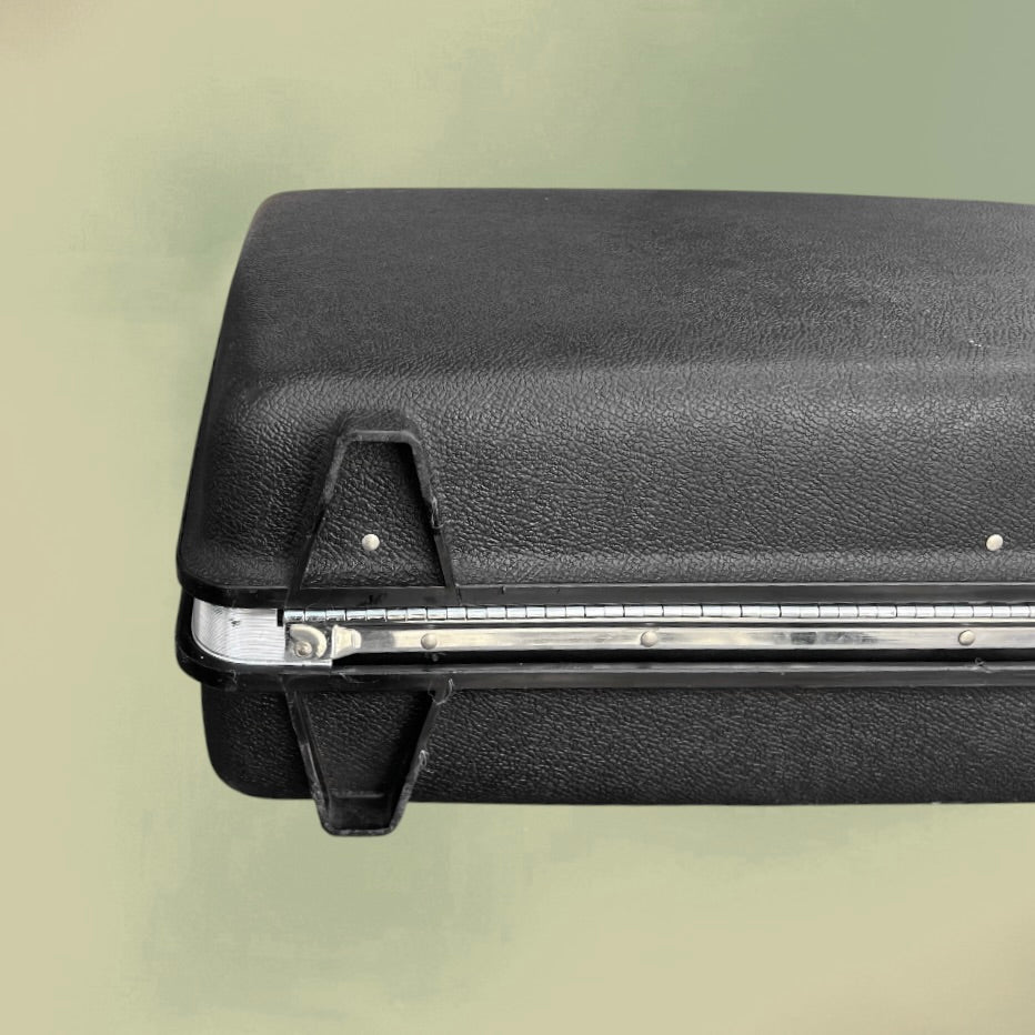 Valise Samsonite Saturn Noire Made in Belgium avec Clés et Étiquette Sabena - Années 70