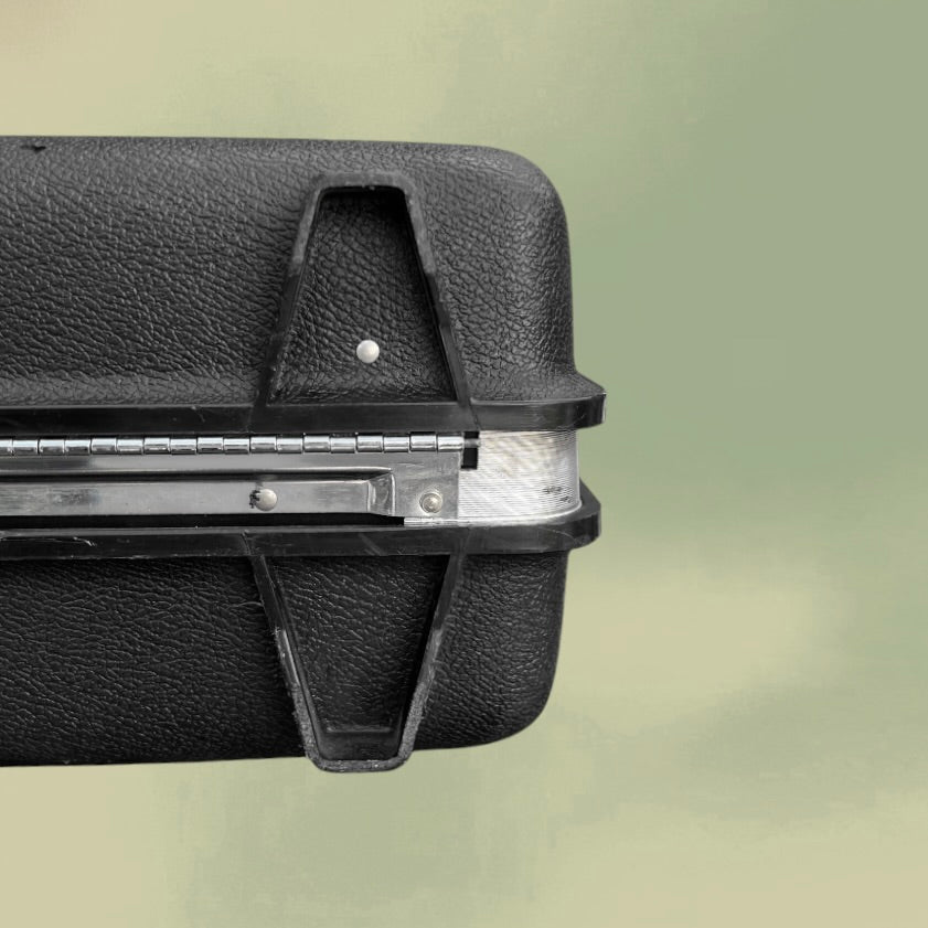 Valise Samsonite Saturn Noire Made in Belgium avec Clés et Étiquette Sabena - Années 70