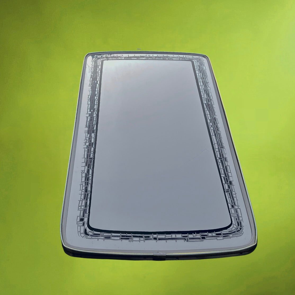 Grand Miroir Graphique De Forme Libre Décor Géométrique – Années 50