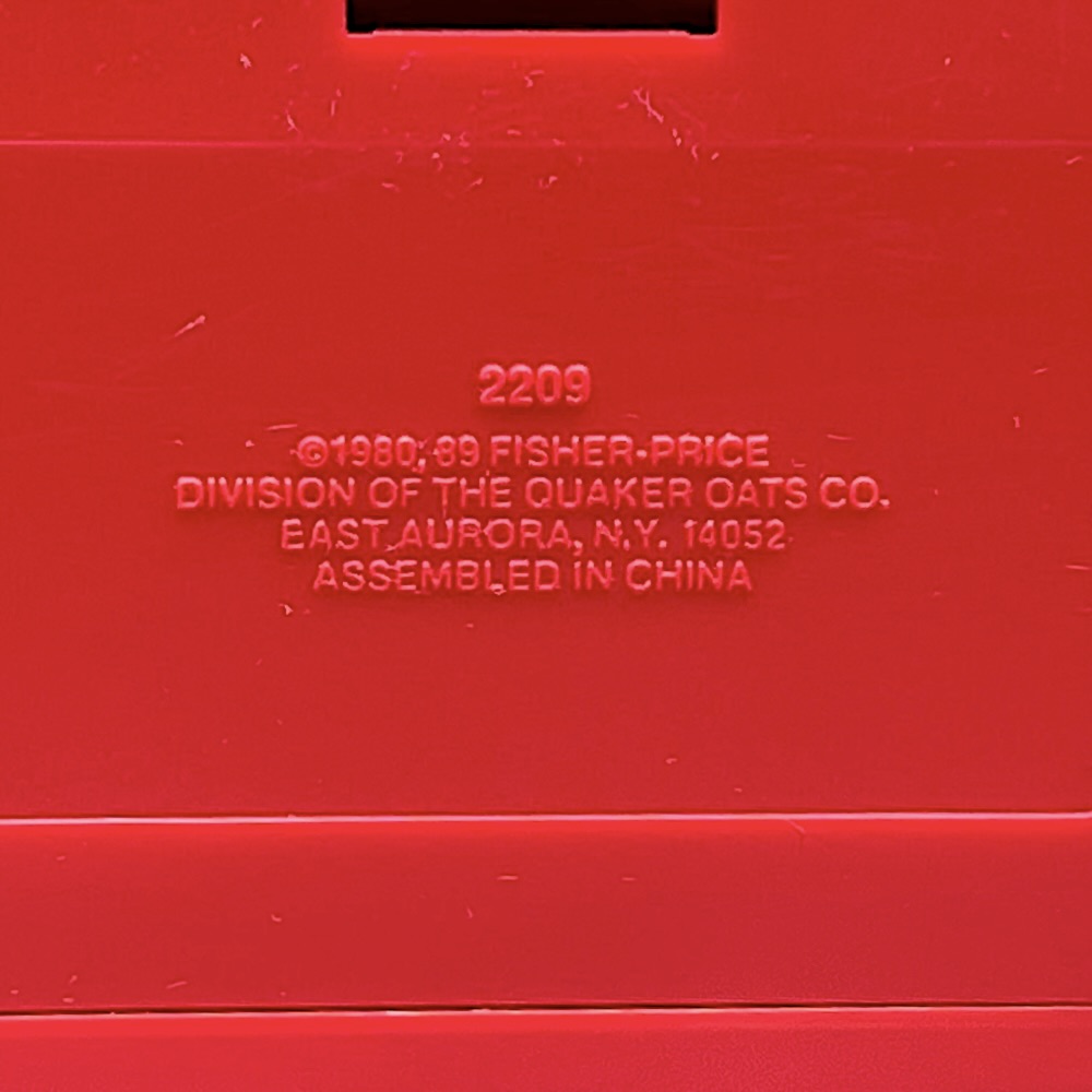Magnétophone à Cassettes Fisher-Price 2209 Rouge et Jaune – Années 80