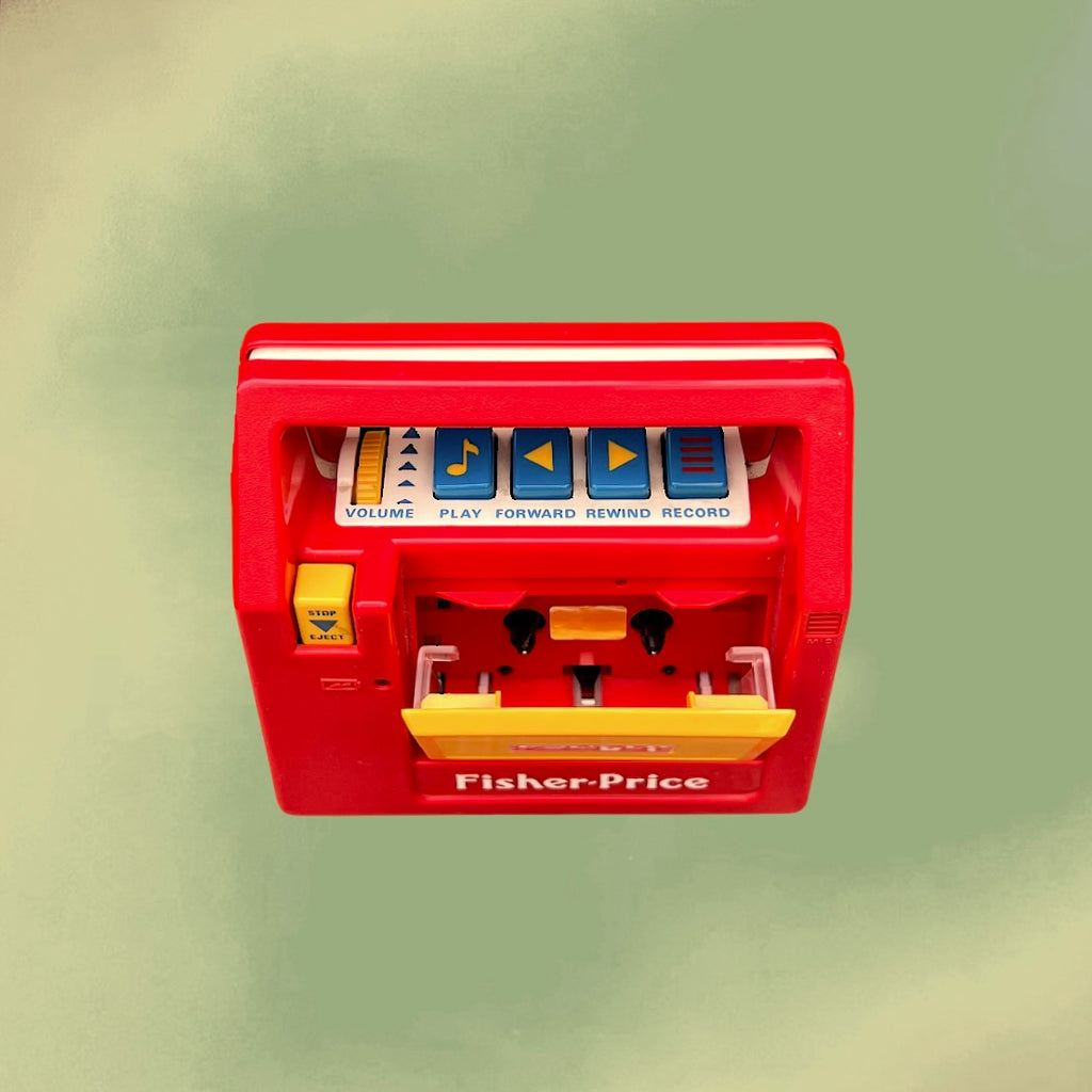 Magnétophone à Cassettes Fisher-Price 2209 Rouge et Jaune – Années 80