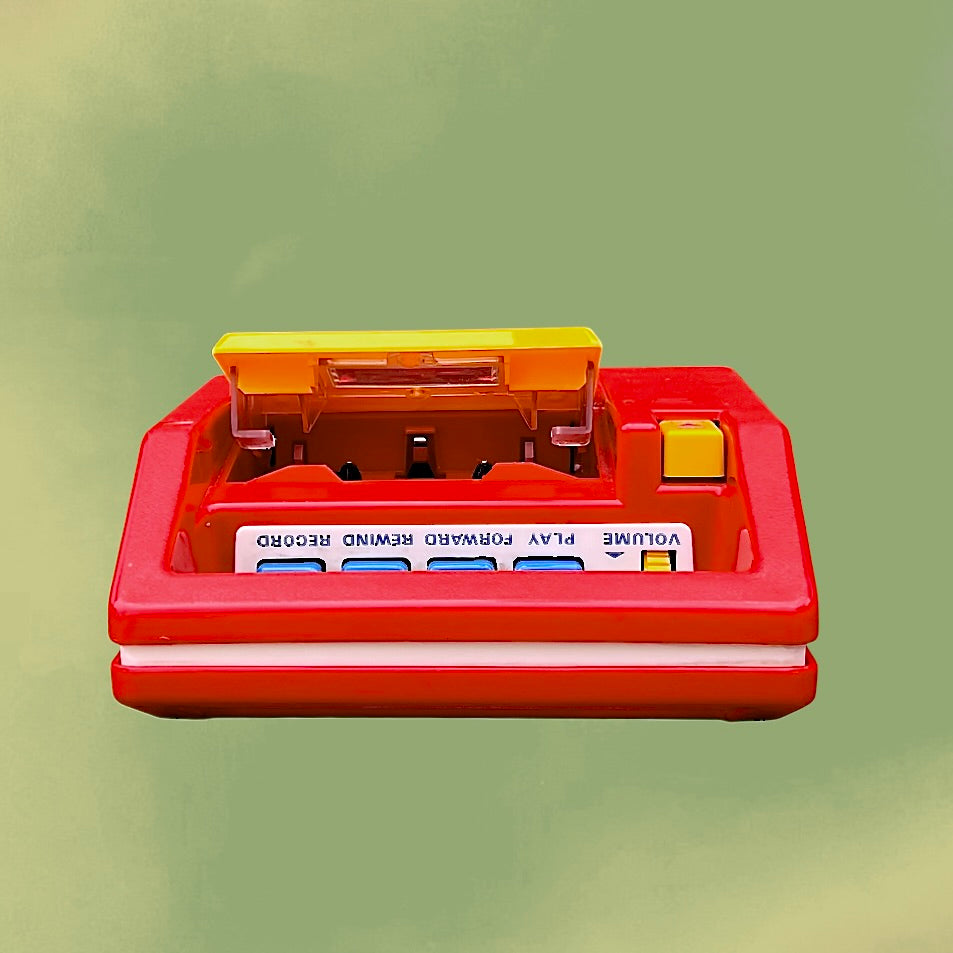 Magnétophone à Cassettes Fisher-Price 2209 Rouge et Jaune – Années 80