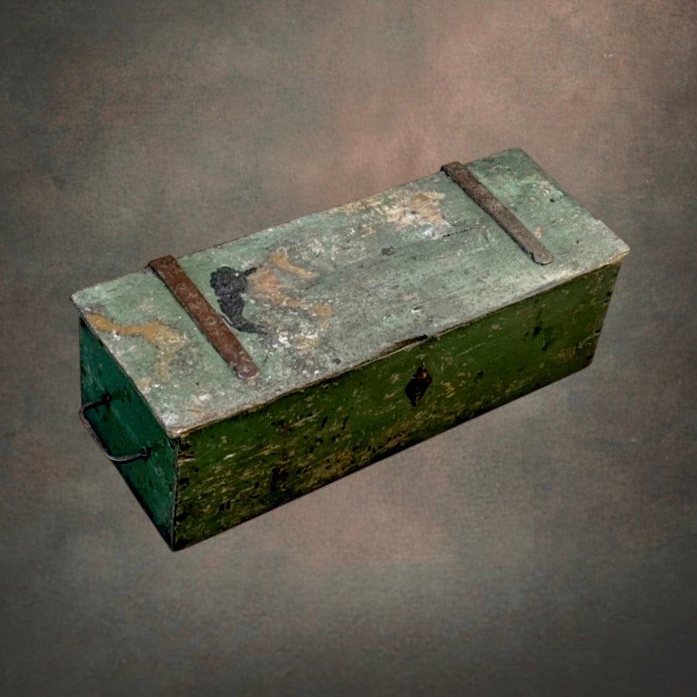 malle-voiture-bois-vert-patine-ancienne-annees-1920-1940