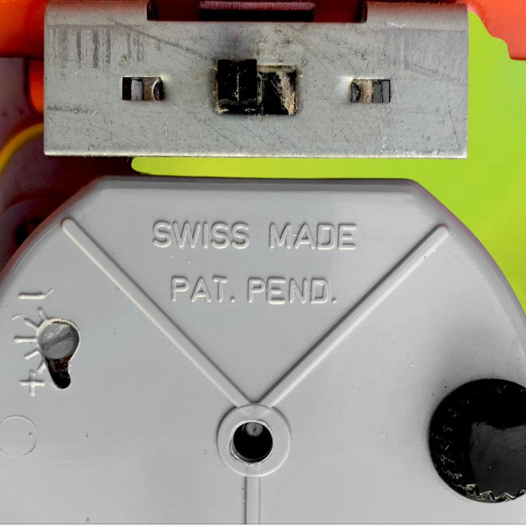 Réveil Électronique Vintage Sylaire Orange Vif ABS Made In France Swiss Made – Années 70