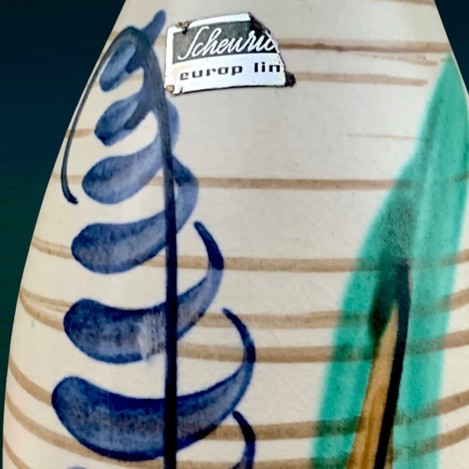 Petit Vase Cruche Scheurich Europ Linie Heinz Siery 274-21 Céramique Moderniste - Années 50 60