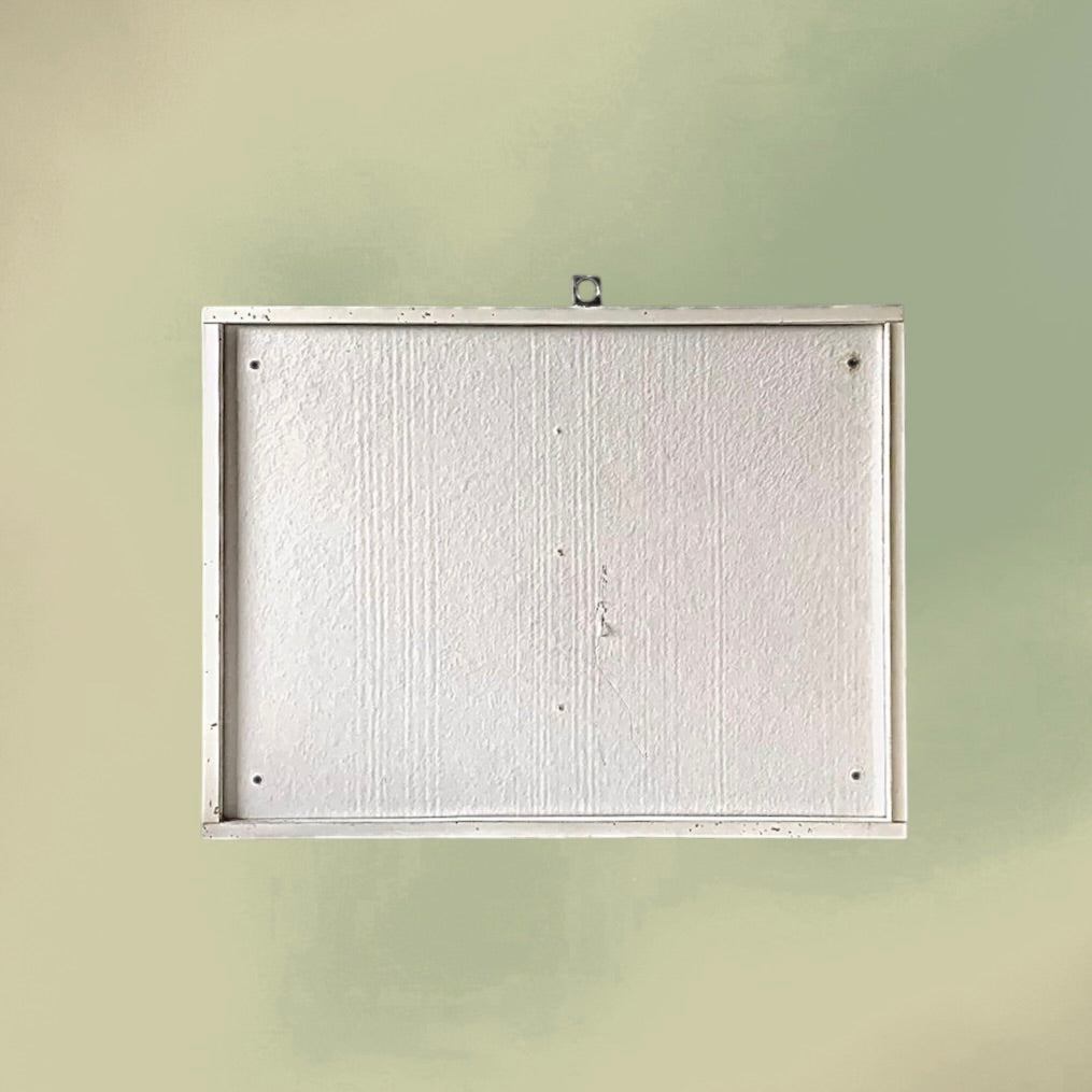 Armoire à Pharmacie Vintage Prestige en Mélaminé Blanc à Clef Miroirs Coulissants – Années 70