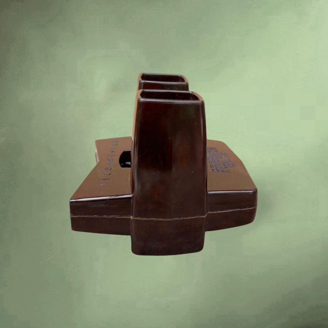 Ancien View-Master Modèle E en Bakélite Marron avec Boîte et 13 Disques – Années 50 60