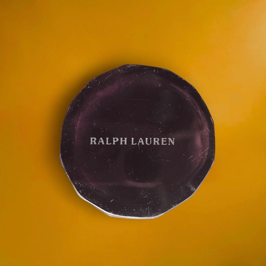 Grand Vase Ralph Lauren Home en Verre Facetté Pourpre Améthyste – Style Art Déco