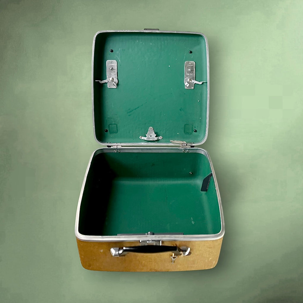 Machine à Écrire Royal Quiet De Luxe avec Valise Clavier AZERTY et Clef– Années 50