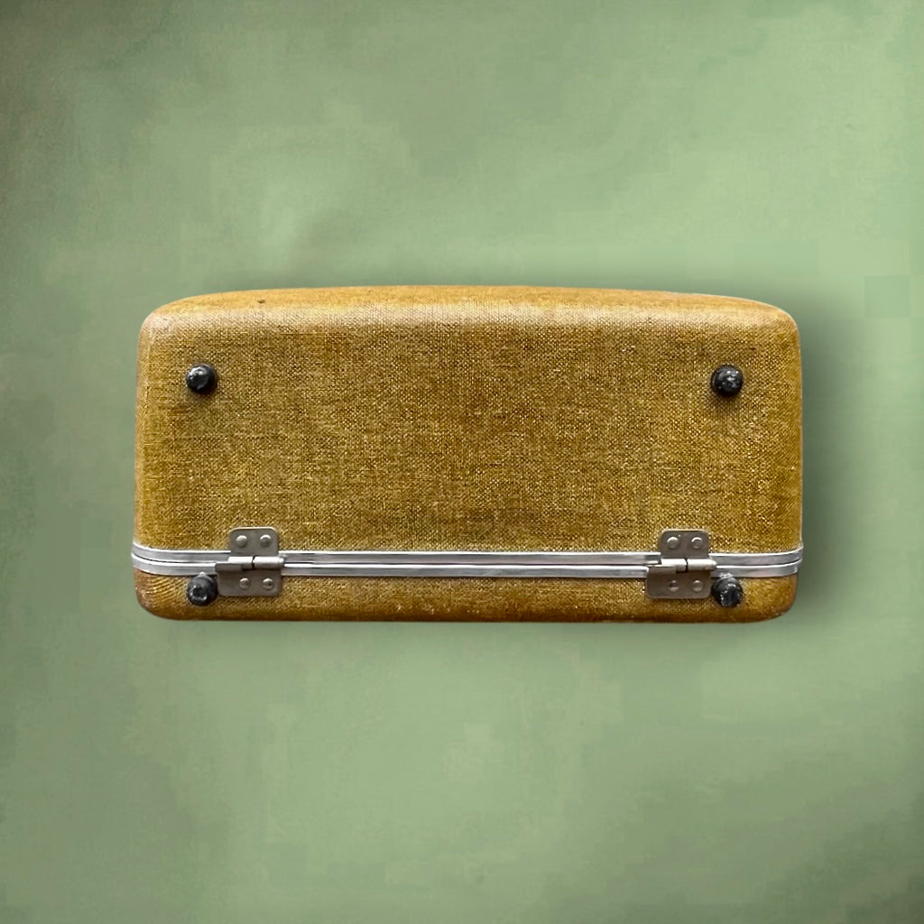 Machine à Écrire Royal Quiet De Luxe avec Valise Clavier AZERTY et Clef– Années 50