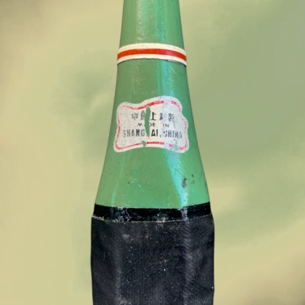 Paire de Raquettes de Badminton Vintage Aeroplane Bois et Métal Made in Shanghai China – Années 60 70