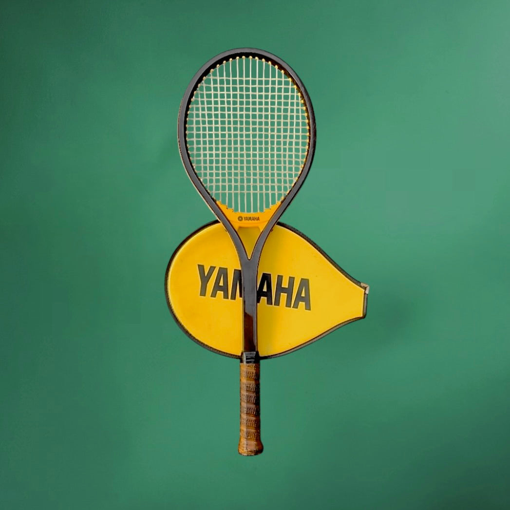 Raquette de Tennis Vintage Yamaha YFG 50 en Fibre de Verre avec Housse – Années 70 80