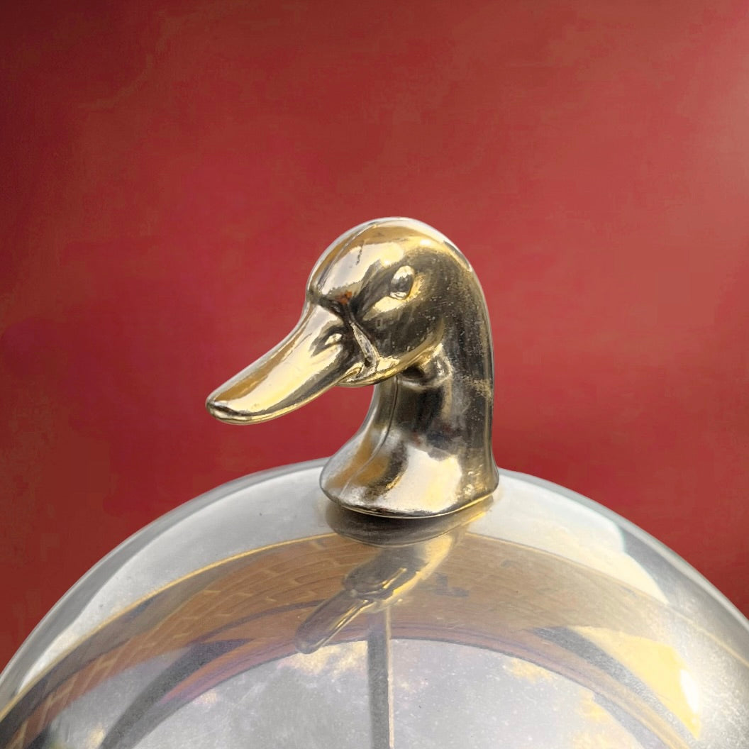 Seau à Glace Vintage Freddotherm Canard Chrome et Doré – Attribué Hans Turnwald – Années 70
