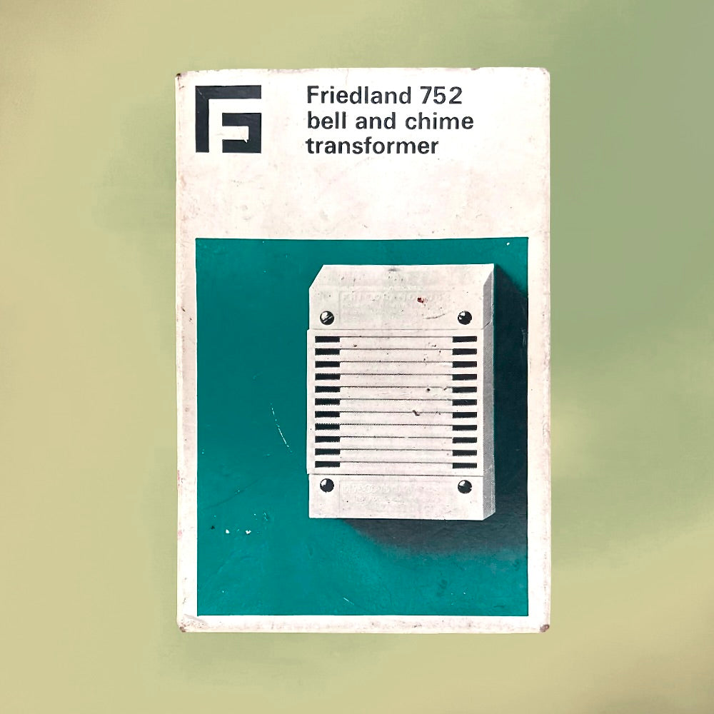 Transformateur de Sonnette Friedland 752 Bell and Chime Transformer Neuf Ancien Stock Boîte d’Origine 1972