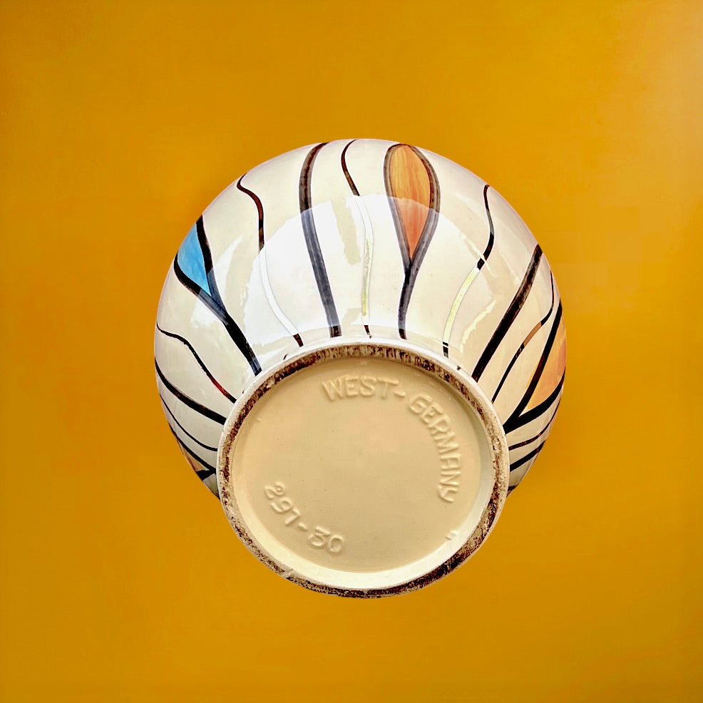 Pichet Vase Bay Keramik 291-30 Décor Brasil Attribué à Bodo Mans – West Germany - Années 50