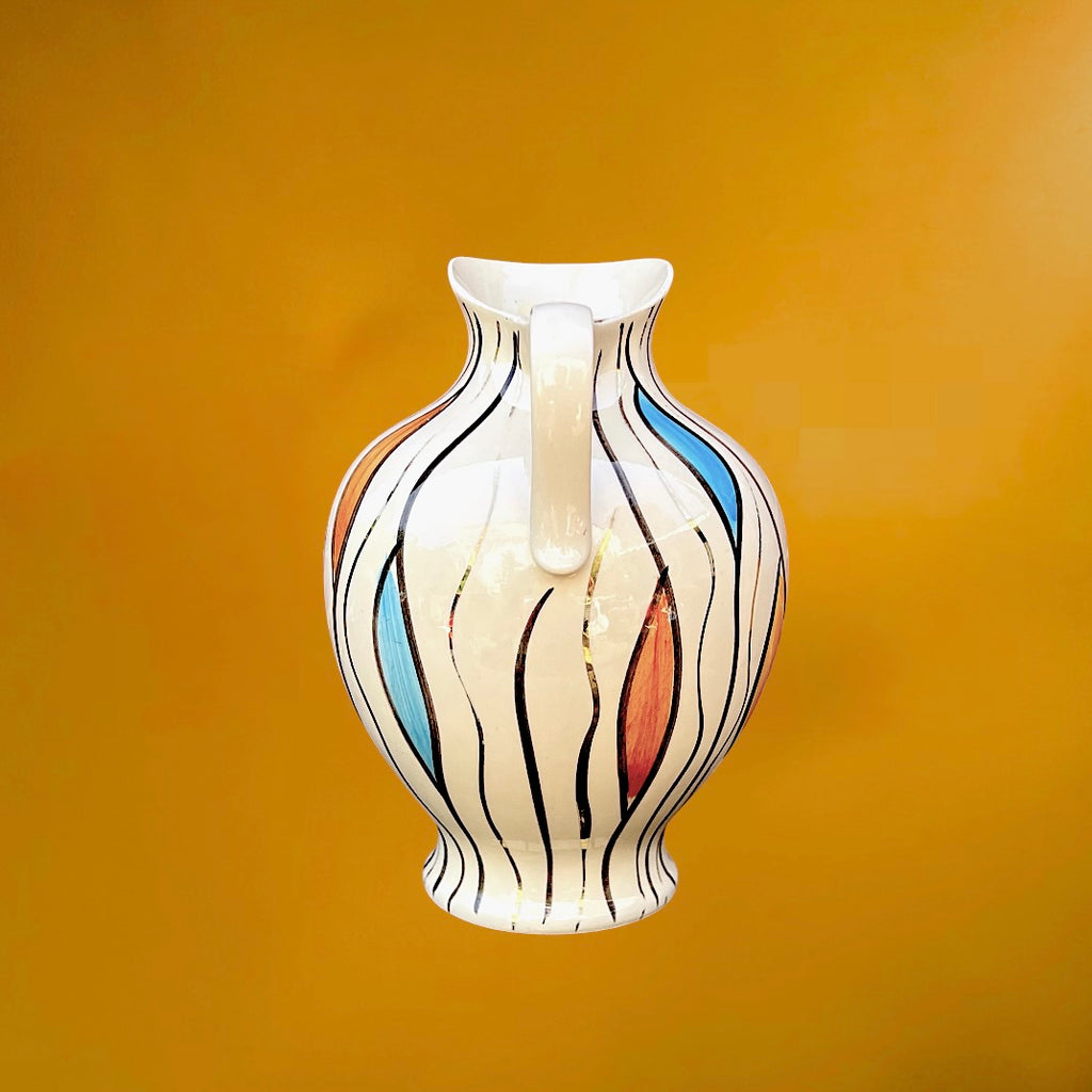 Pichet Vase Bay Keramik 291-30 Décor Brasil Attribué à Bodo Mans – West Germany - Années 50