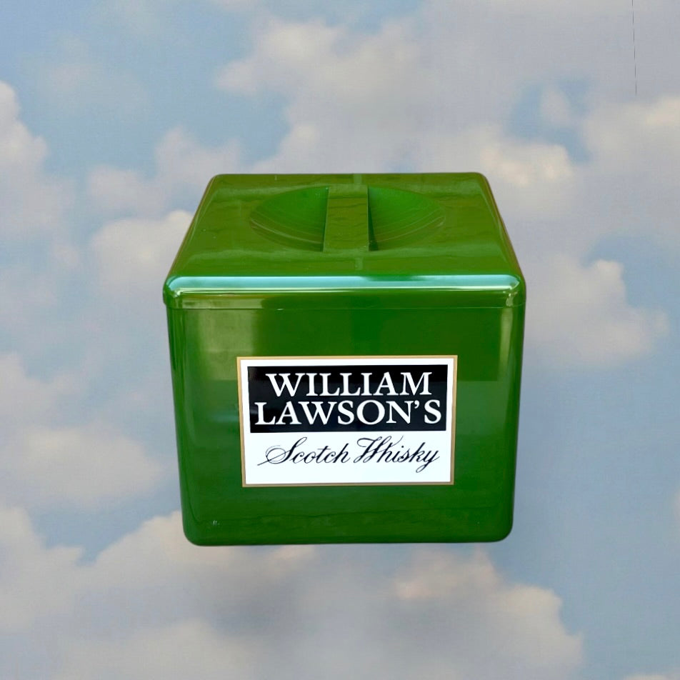 Cube à Glaçons Publicitaire Vintage Martini ou William Lawson’s Plastique Made in England Années 70 80