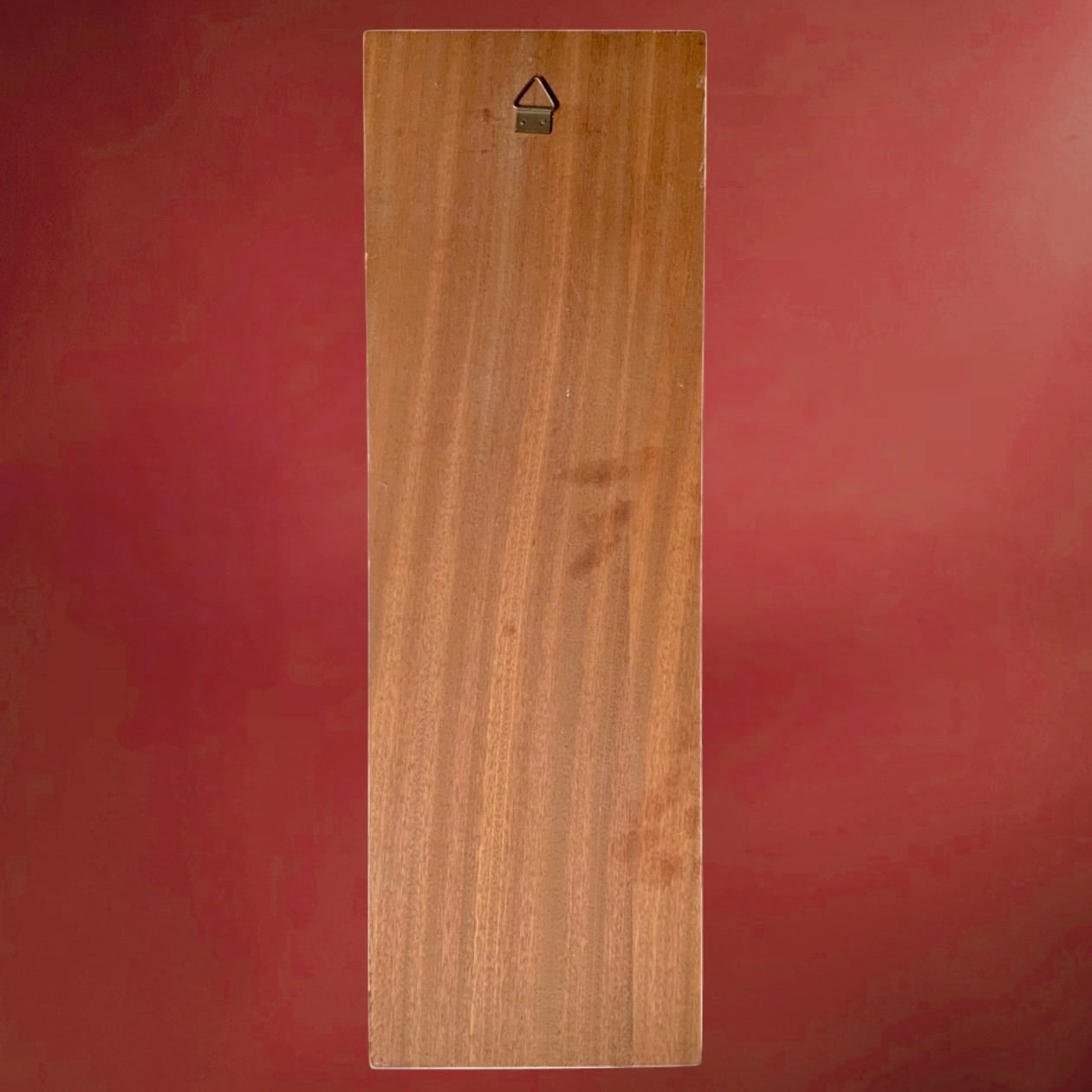 Plaque Murale Vintage Rose en Soliflore Carreaux de Céramique sur Bois – Années 60 70