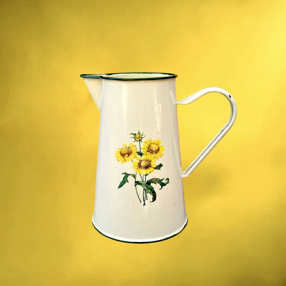 broc-pichet-tole-emaillee-tournesols-annees70