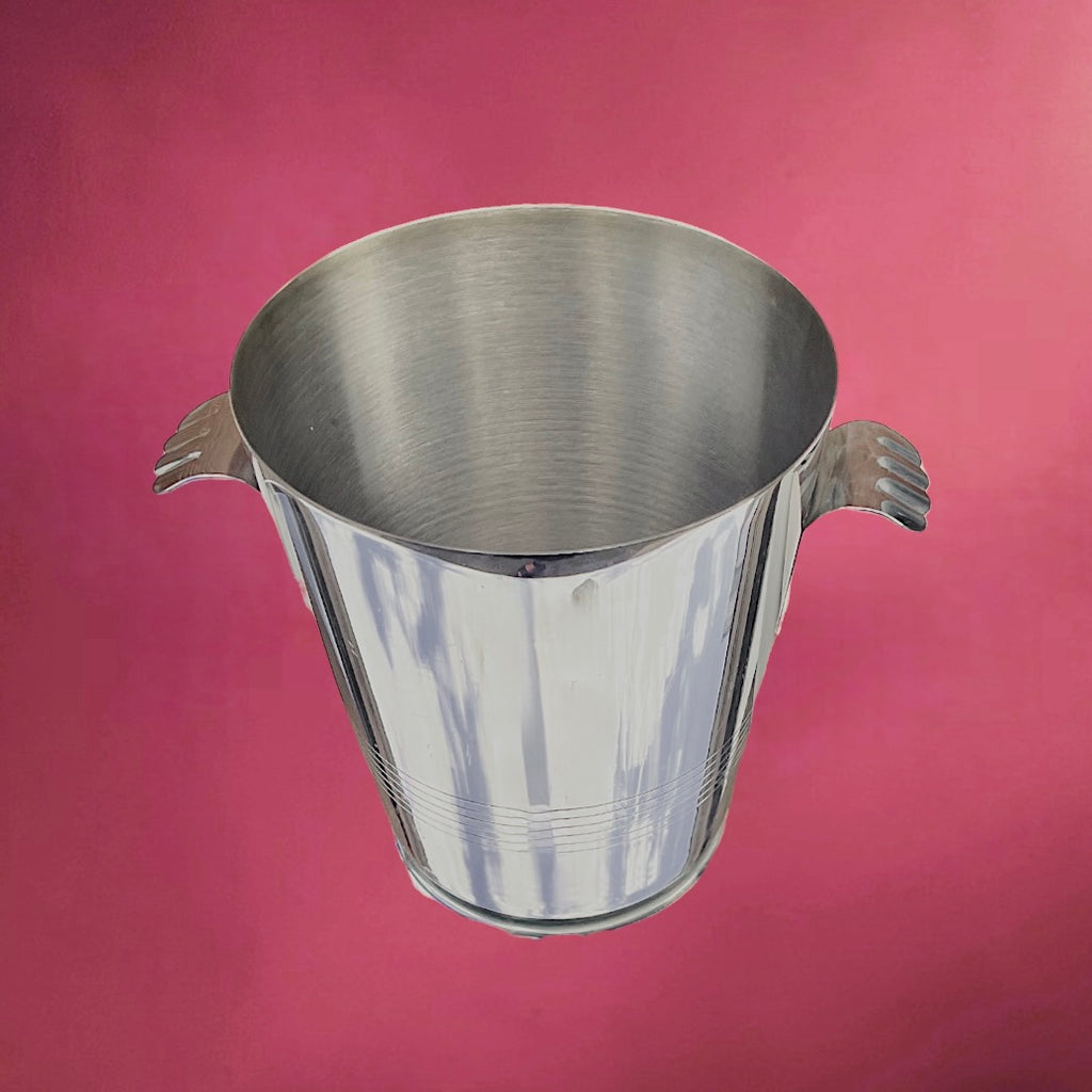 Seau à Champagne Létang & Rémy en Inox 18-10 Poignées Stylisées – Années 70