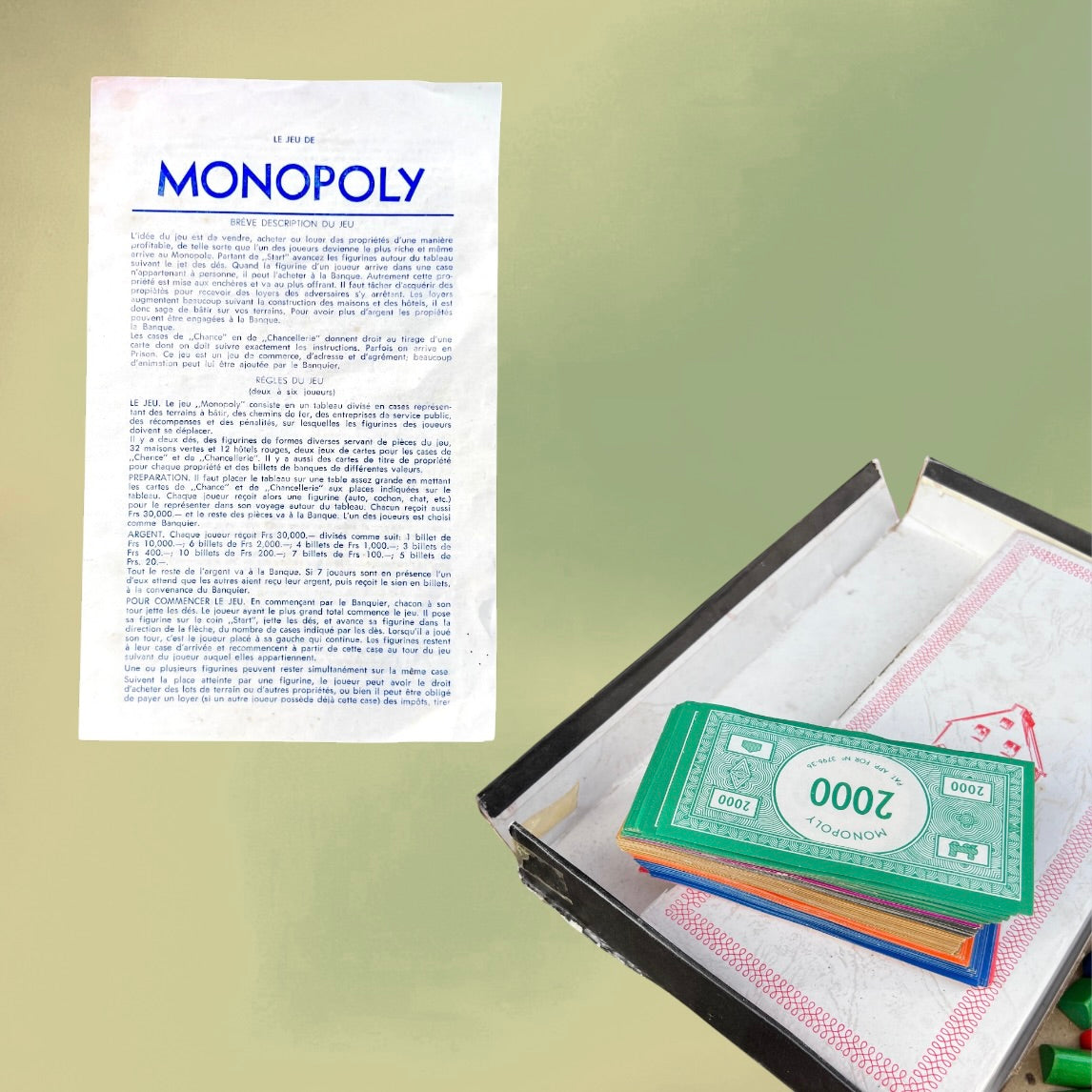 Monopoly De Luxe Deska Version Belge Francophone Complet - Années 60