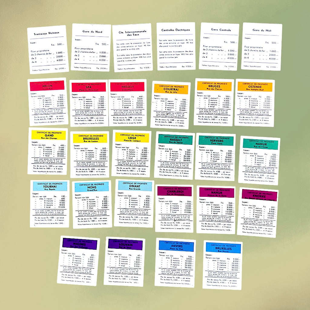 Monopoly De Luxe Deska Version Belge Francophone Complet - Années 60