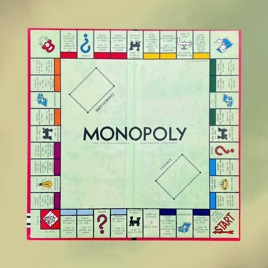 Monopoly De Luxe Deska Version Belge Francophone Complet - Années 60
