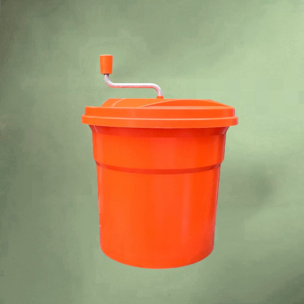 Essoreuse à Salade Professionnelle Dynamic E20 Orange 20 Litres - Années 90