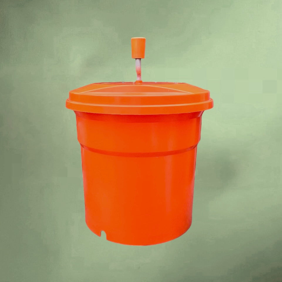 Essoreuse à Salade Professionnelle Dynamic E20 Orange 20 Litres - Années 90